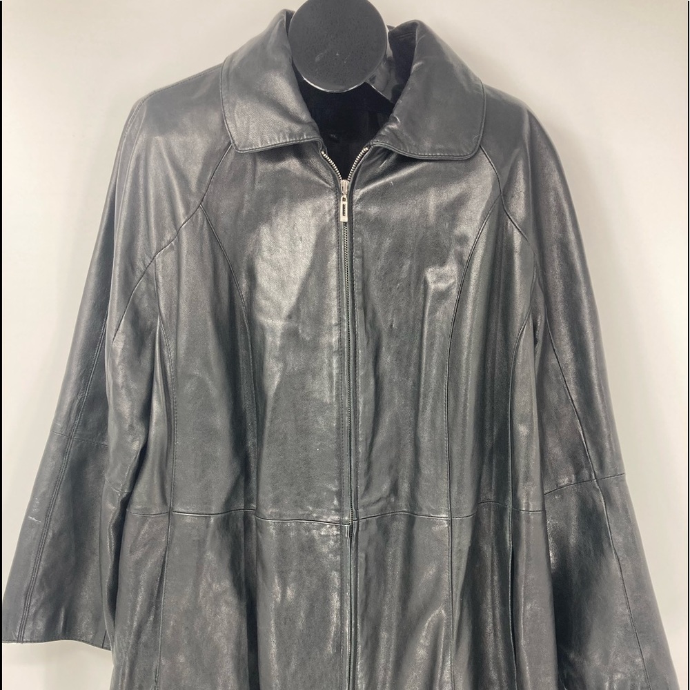 LW Wilson Leather Men's Jacket size  3x Black.